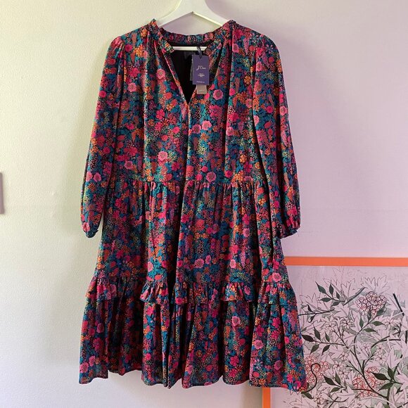 J. Crew Dresses & Skirts - J.Crew (Liberty of London) Dress, Size XS, Runs Large. NWT.